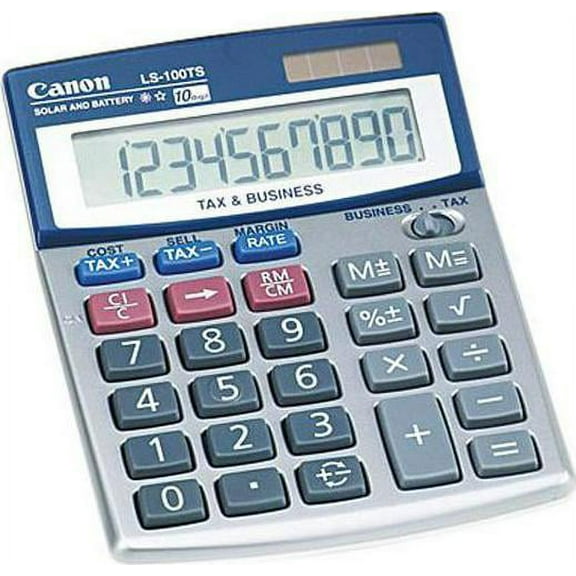 Canon USA 5936A028AA LS100TS Portable Desktop Business Calculator, 10-Digit LCD