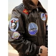 thumbnail image 4 of Alamodetrend G-1 Bomber Jacket, Embroided 17 Front, Back & Side Patches, Men's L, 4 of 6