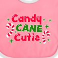 thumbnail image 4 of Inktastic Christmas Candy Cane Cutie with Candy Canes Boys or Girls Baby Bib, 4 of 4