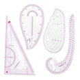 thumbnail image 2 of GUOOL 4 Pcs Règle Courbe Française Règle de Mesure pour Tailleurs Designers, 2 of 7