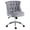 Gray, variant on Alexent Office Chair , Blue Velvet, Height Adjustable, 360 Degree Swivel, Rolling Casters, Sturdy Steel Frame - Designed for Use in Offices, Living Rooms and Lounges