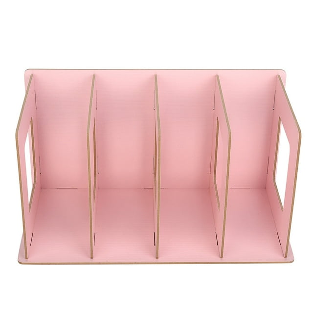 Wooden DIY Desktop Bookshelf Rack Wood Books DVD Storage Magazine Organizer for Students Kids Adult(???)