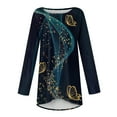 thumbnail image 5 of Knosfe Womens Tunic Tops To Wear with Leggings Crewneck Long Long Sleeve Plus Size Y2k Shirts Dressy Loose Fit Women Blouse Casual Fashion Fall Comfy Plus Size Going Out Tops, 5 of 5