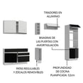thumbnail image 4 of Cocina Integral Completa Modular Madesa Glamy 290cm BN 13, 4 of 5