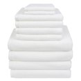 thumbnail image 1 of Everplush Diamond Jacquard, 10 Piece, White Bath Towel Set, pc, 1 of 3