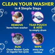 OxiClean Washing Machine Cleaner with Odor Blasters, Eliminates Odors, 4 Count