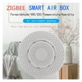 thumbnail image 2 of Tuya Smart Air Box Air Quality Monitor CO2 VOC Gas Detector Sensor Automation Alarm Household Temperatur Humidity Sensor ,Easy to Install, 2 of 7