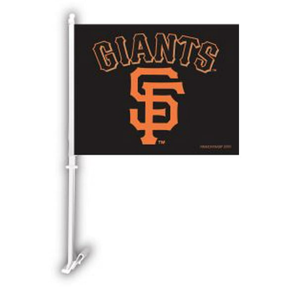San Francisco Giants Car Flag w/Wall Brackett Set of 2