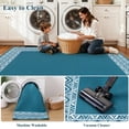 thumbnail image 3 of LOKHOM 5'x7' Faux Jute Outdoor Rugs, Bohemian Area Rug for Living Room, Washable Non Slip Indoor Outdoor Carpet for Patio Backyard Bedroom, Blue, 3 of 9