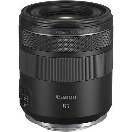 UPC: 0013803330489 | Canon RF 85mm F2 Macro is STM  Compact Medium-Telephoto Black Lens (4234C002)