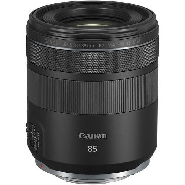 Canon RF 85mm f/2 Macro IS STM Lens, Compact Portrait Macro Prime Lens (International Model)