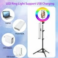 thumbnail image 5 of UEGOGO 10" Professional Ring Light with Adjustable Tripod & Phone Holder – Retractable Color Temp, Perfect for Live Streams/YouTube/TikTok, Ideal Christmas Gift, 5 of 10