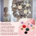 thumbnail image 6 of 20 Pcs Floral Applique, 3D Flower Lace Applique Sew on Patch Decoration for DIY Craft Projects, 2.8cm Hot Pink, 6 of 7
