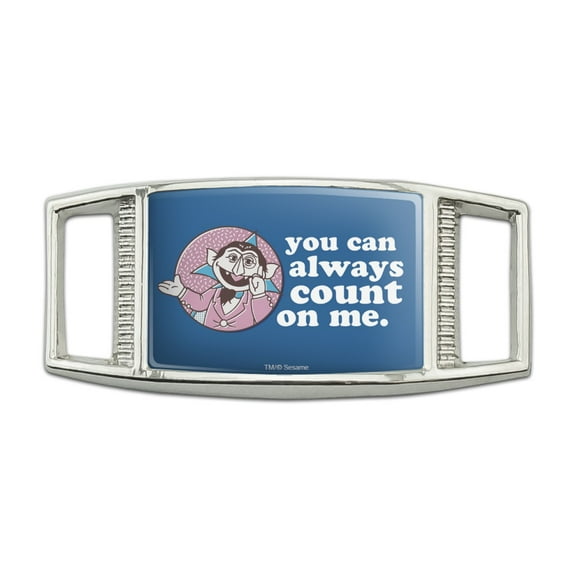 Sesame Street You Can Count on Me Rectangular Shoe Shoelace Shoe Lace Tag Runner Gym Charm Decoration