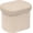 Beige, variant on Storage Ottoman for Dorm Room, Boucle Folding Storage Ottoman Foot Rest, 16.14 Inches Small Collapsible Ottoman Cube for Living Room White Cream