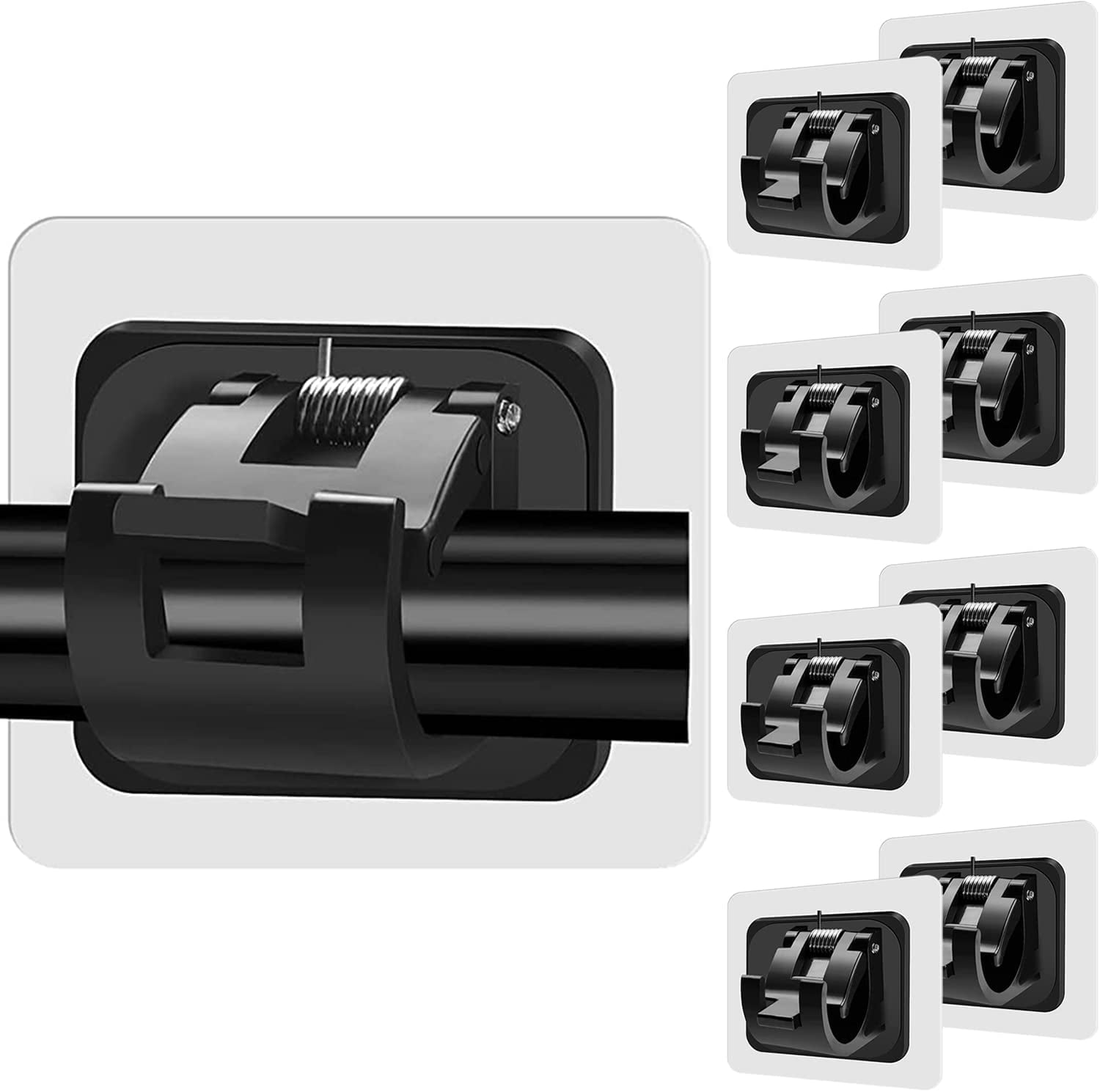 8 Pcs Curtain Rod Brackets No Drilling Self Adhesive Curtain Rod