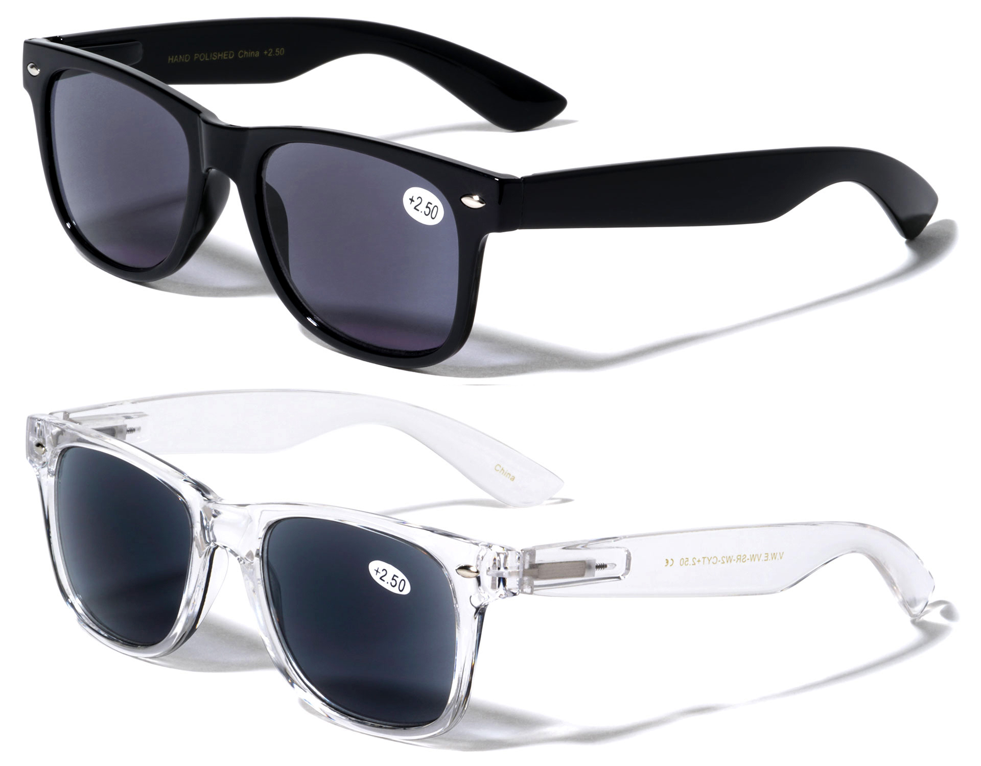2 Pairs of Outdoor Full Lens Reading Sunglasses - Cool Outdoor Readers For men Or Women - Entire Lens Are Magnified. NOT BIFOCAL +1.00