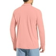 thumbnail image 5 of Fabrcox Men's Rash Guard Long Sleeve Upf 50+ Ice Silk Turn Down Collar Button Mens Sun Protection Shirts Going Out Swim Shirts for Men with Thumb Holes, 5 of 7