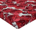 thumbnail image 2 of Ambesonne Floral Fitted Sheet, Vibrant Roses Bouquet, Full Size, Purple Pink Red, 2 of 3