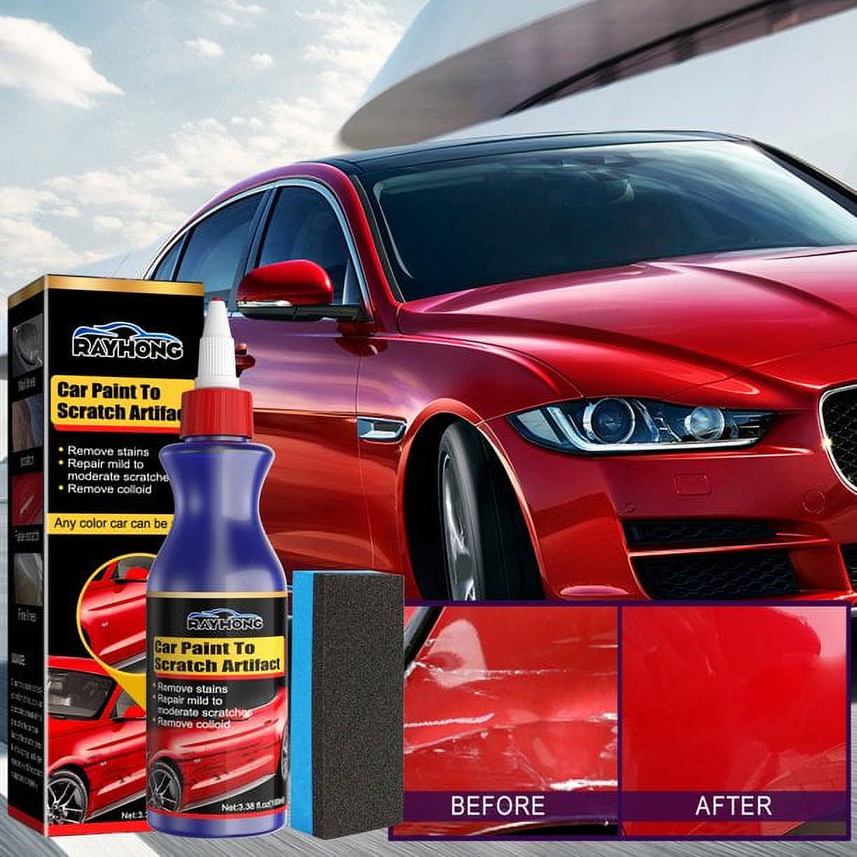 2022 New Ultimate Paint Restorer 80ml, F1-cc Car Scratch Remover for Deep Scratches, Refresh Your Car! (3 Pcs)