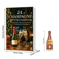 thumbnail image 3 of 2025 Champagne Advent Calendar -24 Day Advent Calendar for 2026 Acrylic Hanging Decor Advent Calendar 2025, 3 of 8