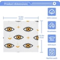 thumbnail image 5 of Coolnut Evil Eyes Washcloths 4 Pack, Highly Absorbent Soft Cotton Fingertip Towels for Bathroom, Kitchen, Gym, Spa, Home Decor, 12 x 12 Inch Washcloth Gift, 5 of 7