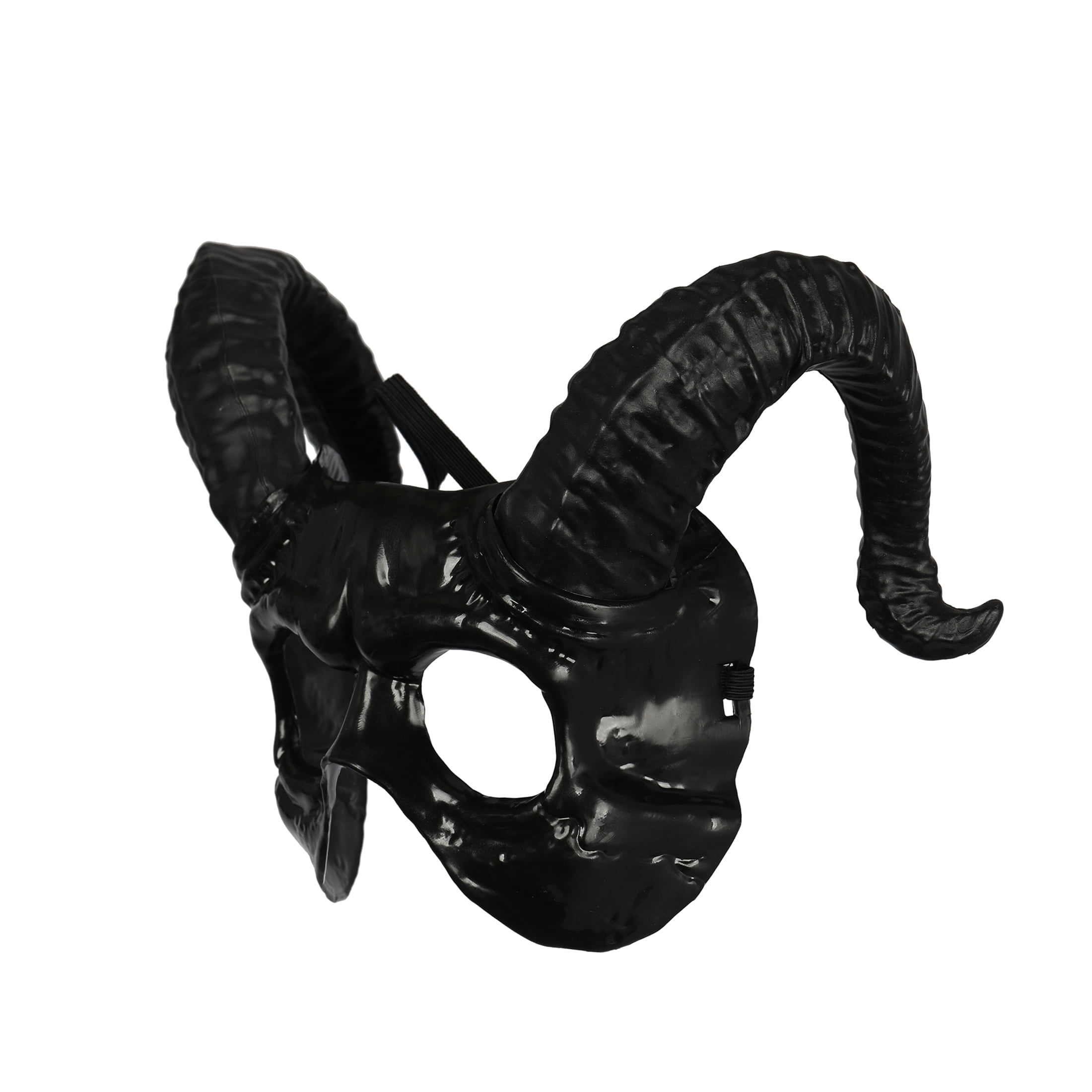 Ram Mask Costume Accessory for Adults, Black, Halloween by Way To Celebrate