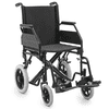 monicare *FDA APPROVED* Transport Wheelchair with Removable Flip Back Armrests & Swing-Away Footrests, Folding Transport Chair with 300lbs Capacity, Black