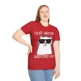 thumbnail image 5 of Fluff Around And Find Out Funny Cat Adult Humor Novelty Unisex T-Shirt, 5 of 6