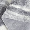 thumbnail image 5 of Safavieh Hi-Lo Hiren Abstract Shag Area Rug, Gray/Light Gray, 6'7" x 6'7" Round, 5 of 10