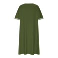 thumbnail image 5 of Efsteb Womens Summer Sundresses Short Sleeve Casual T Shirt Dress Crewneck Sundresses Beach Vacation Pockets (Green,XXL), 5 of 8