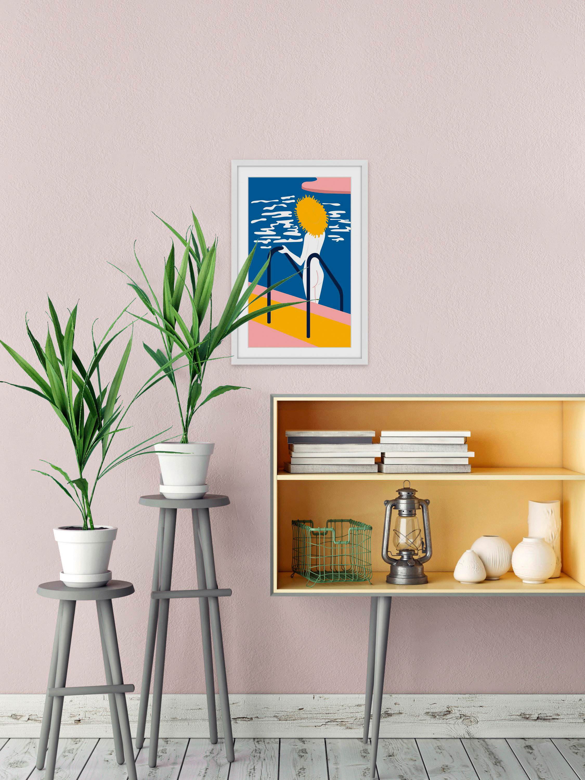 Sea Freedom Framed Painting Art Print