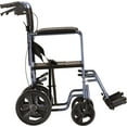 thumbnail image 5 of NOVA Medical Products 20" Lightweight Transport Chair with 12" Rear Wheels & Hand Brakes, Blue, 5 of 5