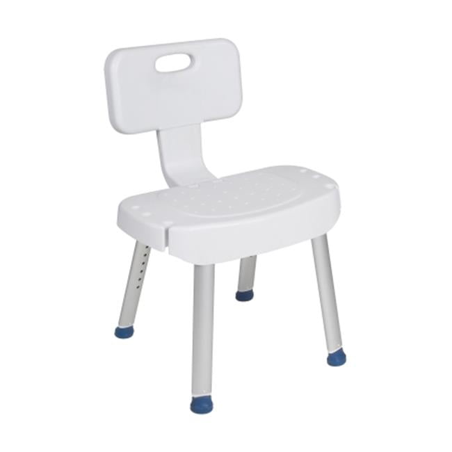 Drive Medical rtl12606 Bathroom Safety Shower Chair With Folding Back