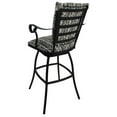 thumbnail image 3 of Jenna 30" Outdoor/Indoor Fabric Bar Stool in Multi-Color/Black, 3 of 3