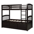 thumbnail image 5 of Cfowner Twin Over Twin Bunk Bed with Safety Rail and Ladder, Metal Bed Frame with Safety Rail for Dormitory Bedroom, No Box Spring Needed, 5 of 8
