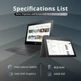 thumbnail image 3 of Restored HP ProBook x360 11.6" Touchscreen Laptop, Intel Celeron N4020, 4GB, 64GB HD, Black (Refurbished), 3 of 9
