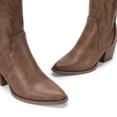 thumbnail image 2 of DREAM PAIRS Botas Vaqueras para Mujer Hasta Las Rodilla, Cowboy Boots Mujer Con Tacón, 2 of 8