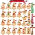 thumbnail image 1 of Etiquetas de papel Kraft para decoración del hogar, etiquetas colgantes de Feliz Navidad, árbol de Navidad, fiesta de año nuevo, tarjetas de regalo, 100/150 piezas, 1 of 4