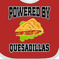 thumbnail image 4 of Inktastic Powered by Quesadillas Boys or Girls Baby Bib, 4 of 4