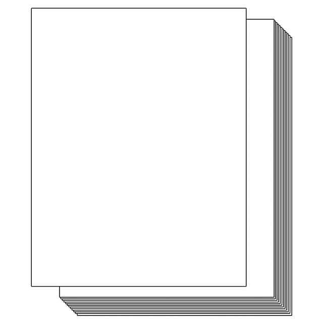 Cartulina blanca Ohuhu, 100 hojas de 216 g/m², 8,5 x 11, para manualidades