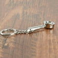 thumbnail image 3 of Coffee Tamper Keyring Key Chain Ring Coffee Accessories Silver Design Gift Portafilter, 3 of 8