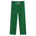 thumbnail image 4 of Haunted Mansion Dark Green Winter Female Pants Flannel High Waist Women Pants Lady Warm Straight Leg Plush Trousers, 4 of 7