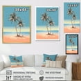 thumbnail image 4 of Designart "Serene Pearl Paradise On A Deserted Island" Palms & Palm Trees Floater Framed Wall Art Prints, 4 of 5