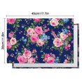 thumbnail image 6 of Pioneer Flower Floral Print Pattern Summer Placemats Table Placemats Set Of 4-Linen Kitchen Washable Placemats Table Mats 12x18 Inch Non-Slip Heat Resistant, 6 of 6