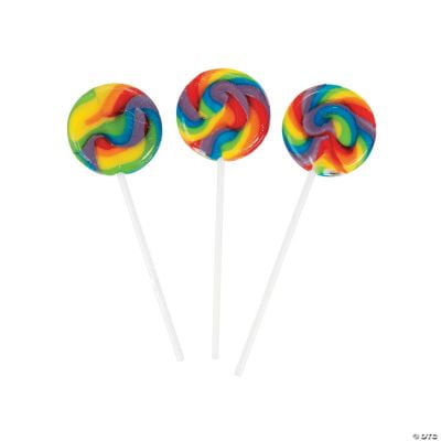 Disco Swirly Lollipops x 6 Girls Boys Party Bag Favour Lolly Lollies Sweets 