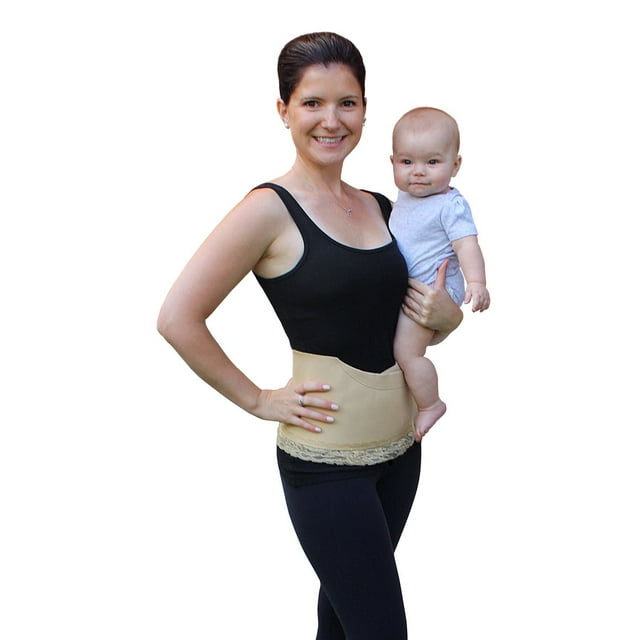 Jolly Jumper Tummy Trainer | Ceinture de soutien abdominale post-partum avec panneau avant ajustable | Gainant taille et ventre | Lavable à la machine