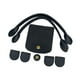 thumbnail image 1 of Asas de bolso de ganchillo, bolso tejido, bricolaje, bolso de cuero de PU, conjunto de tejido, fabricación de bolsos de ganchillo Negro, 1 of 9