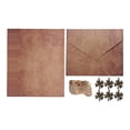 thumbnail image 2 of Juego de 6 Sobres y papel para escribir cartas y colgantes con cuerda invitaciones artesanales Flor perfecl Sobres de papel, 2 of 5