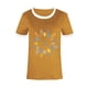 thumbnail image 4 of Fiudx Ofertas Flash Del Día Top de Manga Corta con Cuello Redondo y Estampado Regular de Feliz Pascua Sexy de Verano para Mujer, 4 of 5